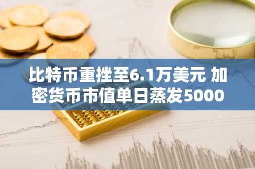 比特币重挫至6.1万美元 加密货币市值单日蒸发5000亿美元 持续失守6.5万关口
