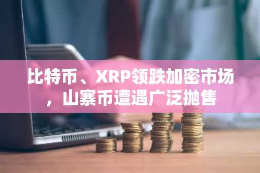 比特币、XRP领跌加密市场，山寨币遭遇广泛抛售