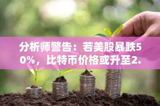 分析师警告:若美股暴跌50%,比特币价格或升至2.4万美元