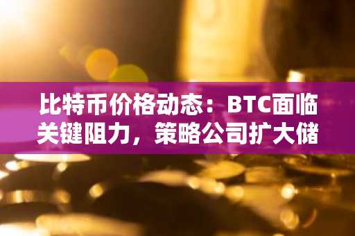 比特币价格动态:BTC面临关键阻力,策略公司扩大储备,贝莱德推出收益型ETF