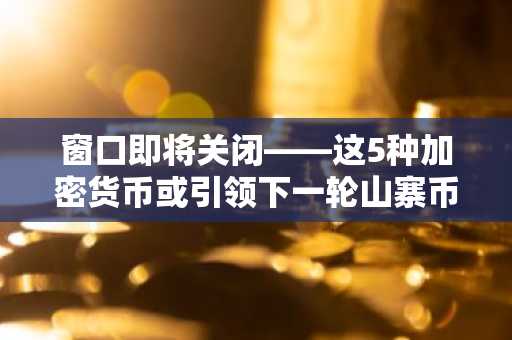 窗口即将关闭——这5种加密货币或引领下一轮山寨币爆发季，带来40倍超额收益