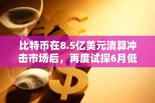 比特币在8.5亿美元清算冲击市场后,再度试探6月低点
