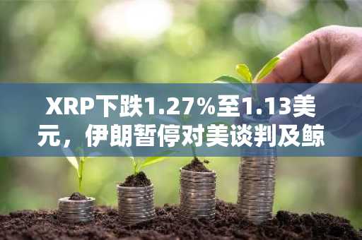 XRP下跌1.27%至1.13美元,伊朗暂停对美谈判及鲸鱼钱包减少3000万