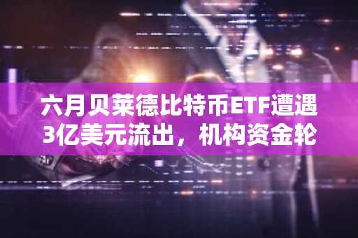六月贝莱德比特币ETF遭遇3亿美元流出,机构资金轮动调整