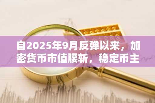 自2025年9月反弹以来,加密货币市值腰斩,稳定币主导地位飙升