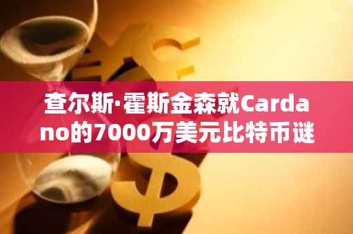 查尔斯·霍斯金森就Cardano的7000万美元比特币谜团发表回应