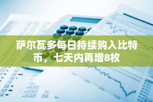 萨尔瓦多每日持续购入比特币,七天内再增8枚