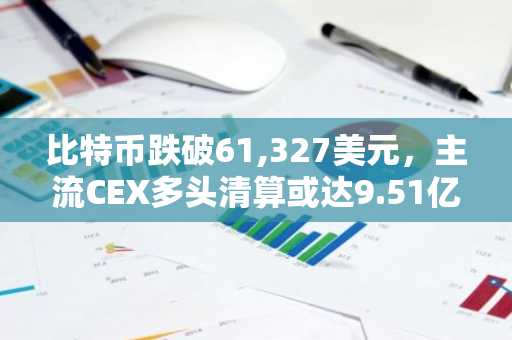 比特币跌破61,327美元，主流CEX多头清算或达9.51亿美元
