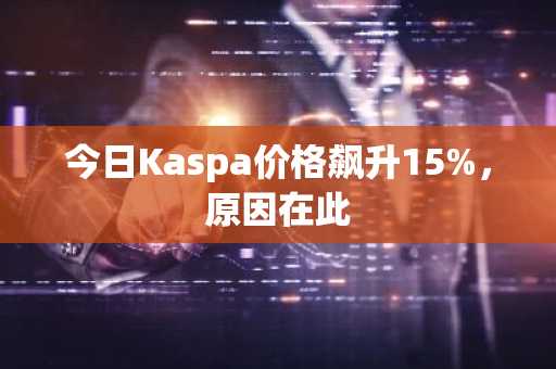 今日Kaspa价格飙升15%,原因在此