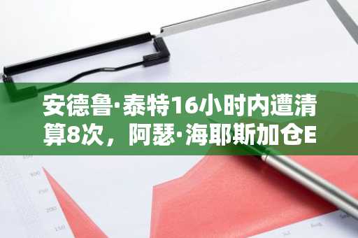 安德鲁·泰特16小时内遭清算8次，阿瑟·海耶斯加仓ETH：快讯