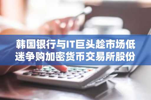 韩国银行与IT巨头趁市场低迷争购加密货币交易所股份