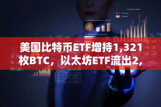 美国比特币ETF增持1,321枚BTC,以太坊ETF流出2,353枚ETH