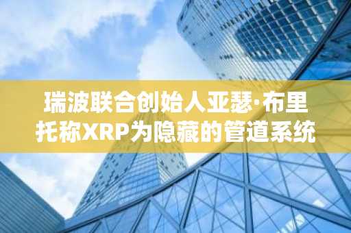 瑞波联合创始人亚瑟·布里托称XRP为隐藏的管道系统