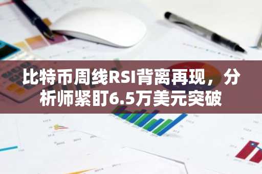比特币周线RSI背离再现,分析师紧盯6.5万美元突破