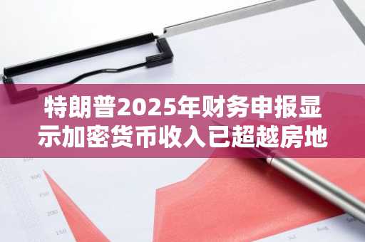 特朗普2025年财务申报显示加密货币收入已超越房地产与度假村