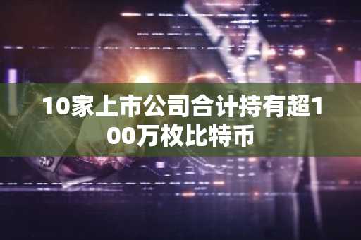 10家上市公司合计持有超100万枚比特币