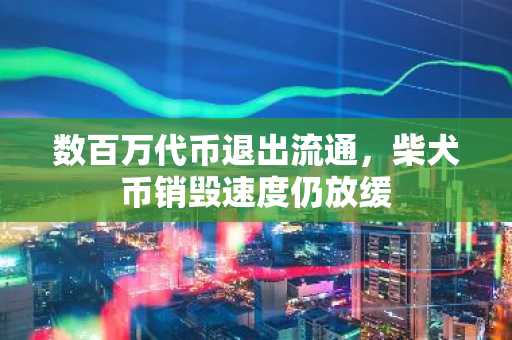 数百万代币退出流通，柴犬币销毁速度仍放缓