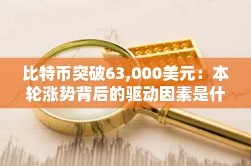 比特币突破63,000美元：本轮涨势背后的驱动因素是什么？