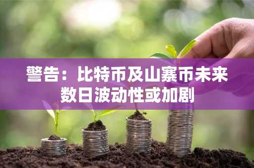 警告：比特币及山寨币未来数日波动性或加剧
