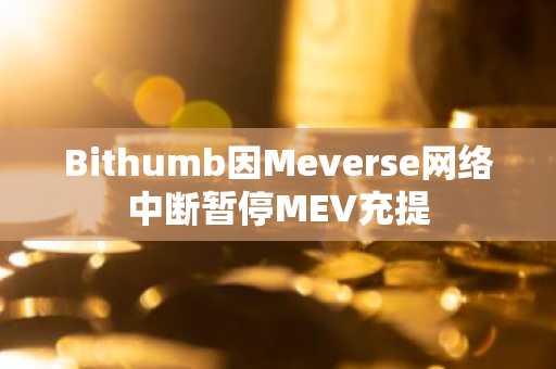 Bithumb因Meverse网络中断暂停MEV充提