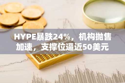 HYPE暴跌24%，机构抛售加速，支撑位逼近50美元