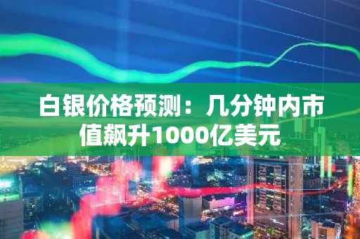 白银价格预测:几分钟内市值飙升1000亿美元