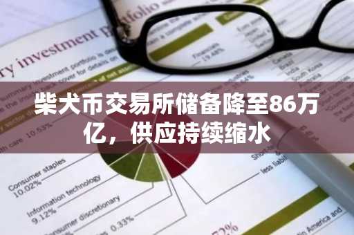 柴犬币交易所储备降至86万亿，供应持续缩水