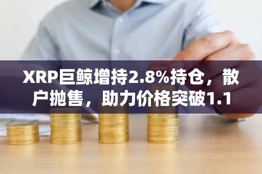 XRP巨鲸增持2.8%持仓,散户抛售,助力价格突破1.16美元