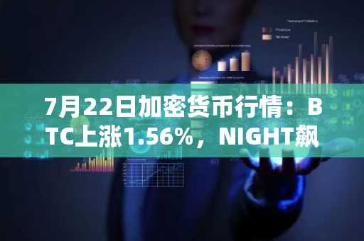 7月22日加密货币行情:BTC上涨1.56%,NIGHT飙升28.65%