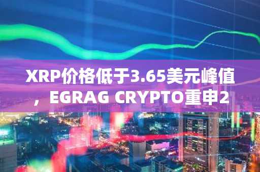 XRP价格低于3.65美元峰值，EGRAG CRYPTO重申20美元长期目标