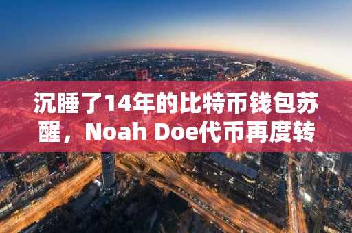 沉睡了14年的比特币钱包苏醒，Noah Doe代币再度转移
