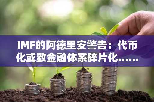 IMF的阿德里安警告:代币化或致金融体系碎片化……