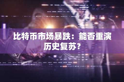 比特币市场暴跌:能否重演历史复苏?