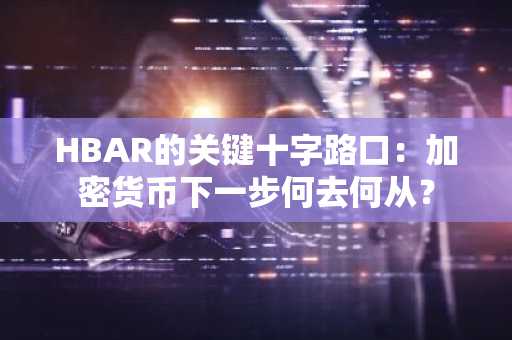 HBAR的关键十字路口：加密货币下一步何去何从？