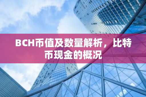 BCH币值及数量解析，比特币现金的概况