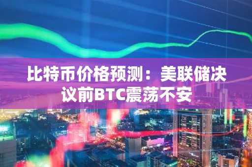 比特币价格预测：美联储决议前BTC震荡不安