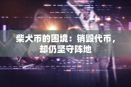 柴犬币的困境：销毁代币，却仍坚守阵地