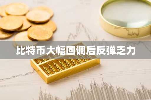 比特币大幅回调后反弹乏力