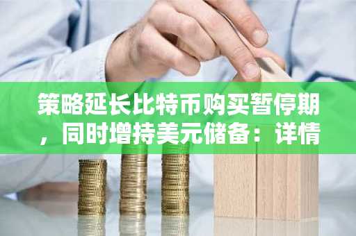 策略延长比特币购买暂停期,同时增持美元储备:详情
