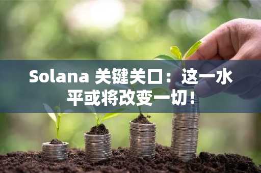Solana 关键关口:这一水平或将改变一切!