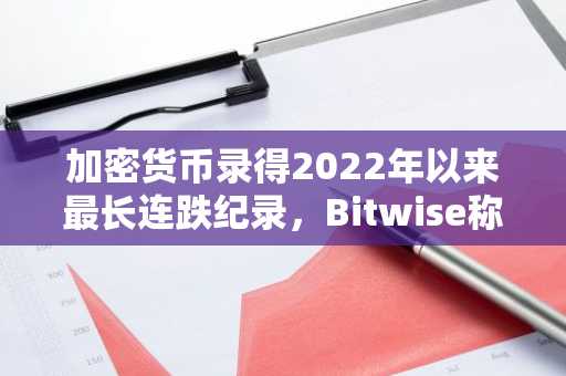 加密货币录得2022年以来最长连跌纪录,Bitwise称