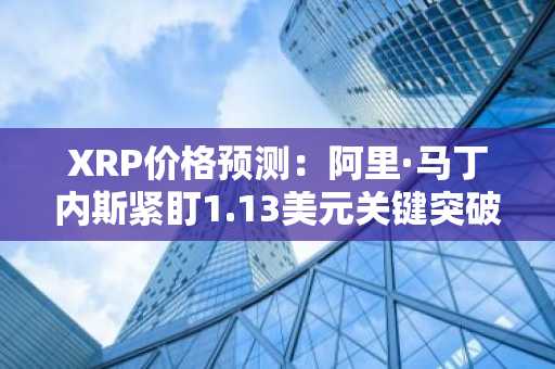 XRP价格预测:阿里·马丁内斯紧盯1.13美元关键突破位