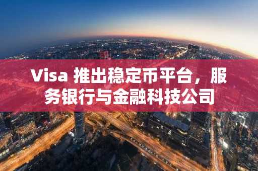 Visa 推出稳定币平台,服务银行与金融科技公司