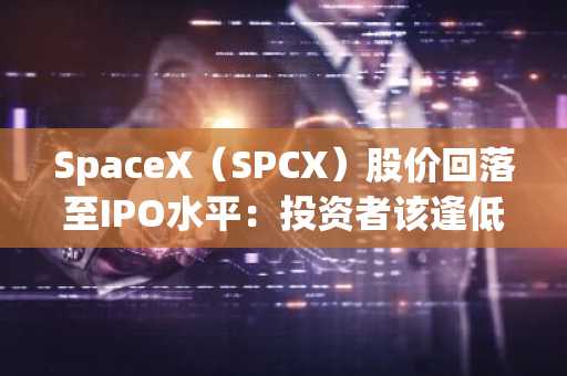 SpaceX(SPCX)股价回落至IPO水平:投资者该逢低买入吗?