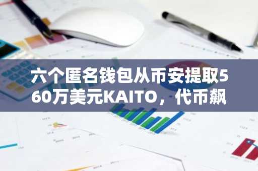 六个匿名钱包从币安提取560万美元KAITO，代币飙升35%