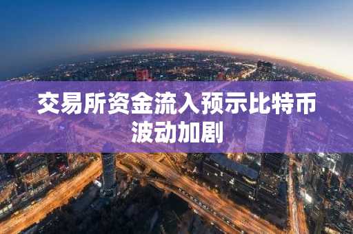 交易所资金流入预示比特币波动加剧