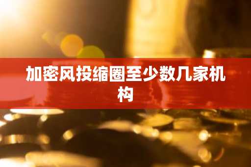 加密风投缩圈至少数几家机构