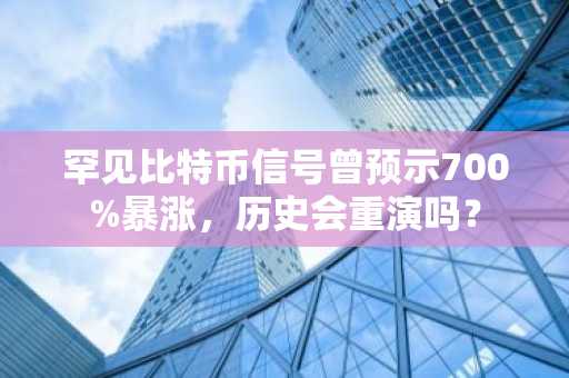 罕见比特币信号曾预示700%暴涨,历史会重演吗?
