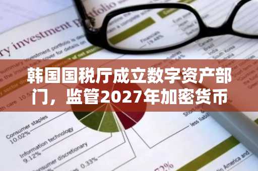 韩国国税厅成立数字资产部门,监管2027年加密货币税